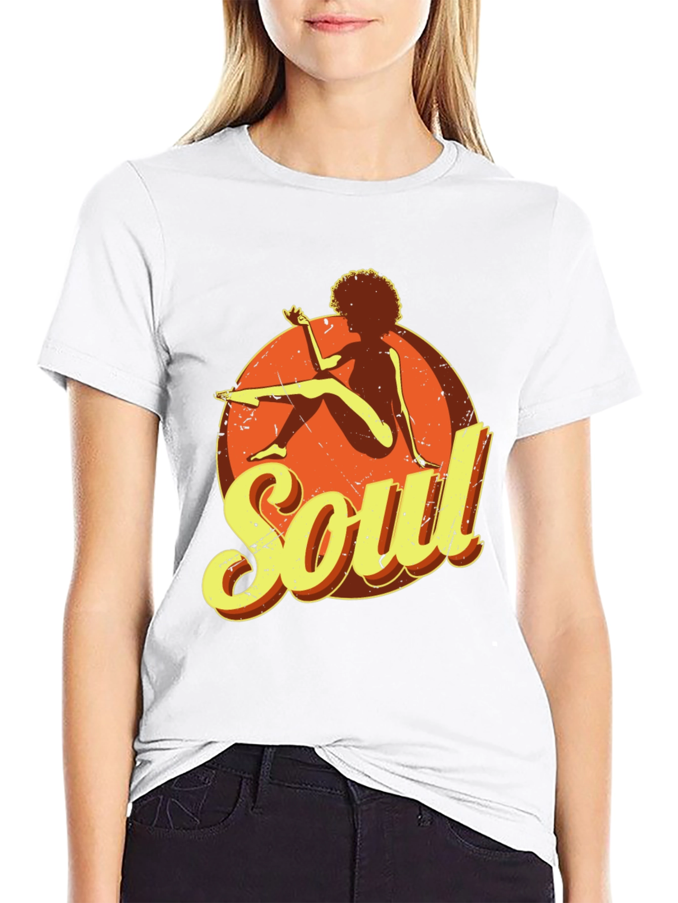 Soul Graphic T-Shirt - Retro Style Black Tee