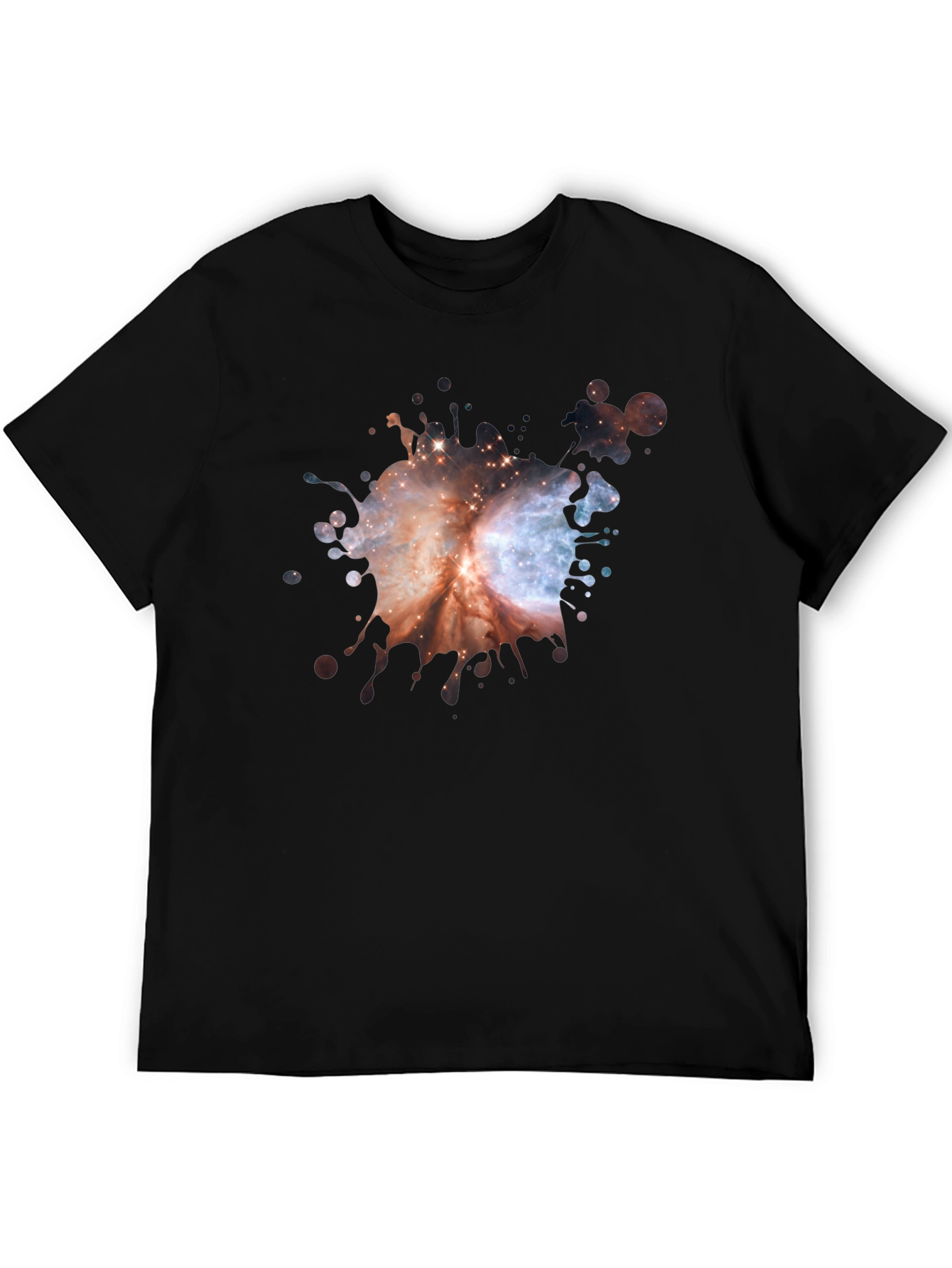 Galaxy Splash Black T-Shirt