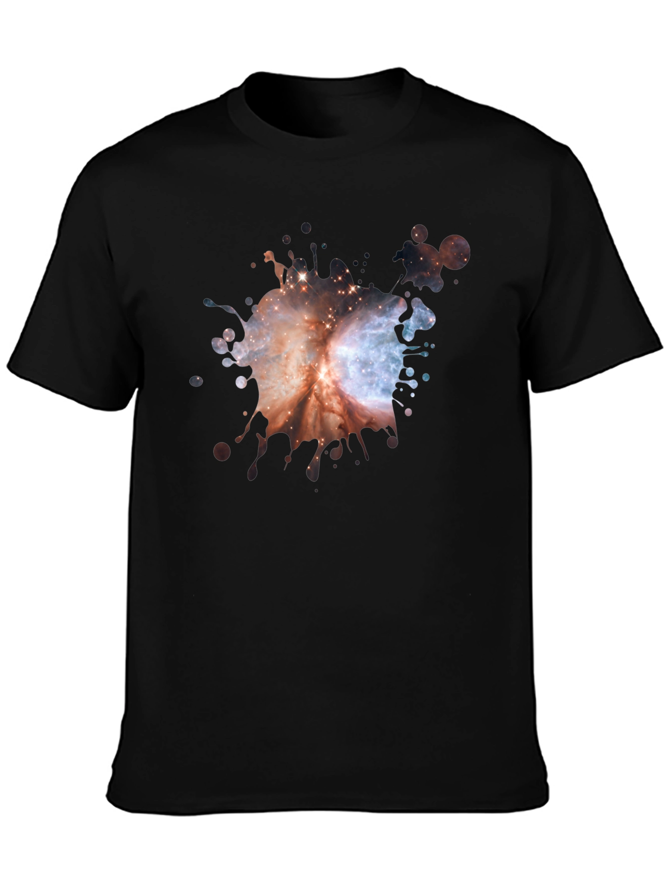 Galaxy Splash Black T-Shirt