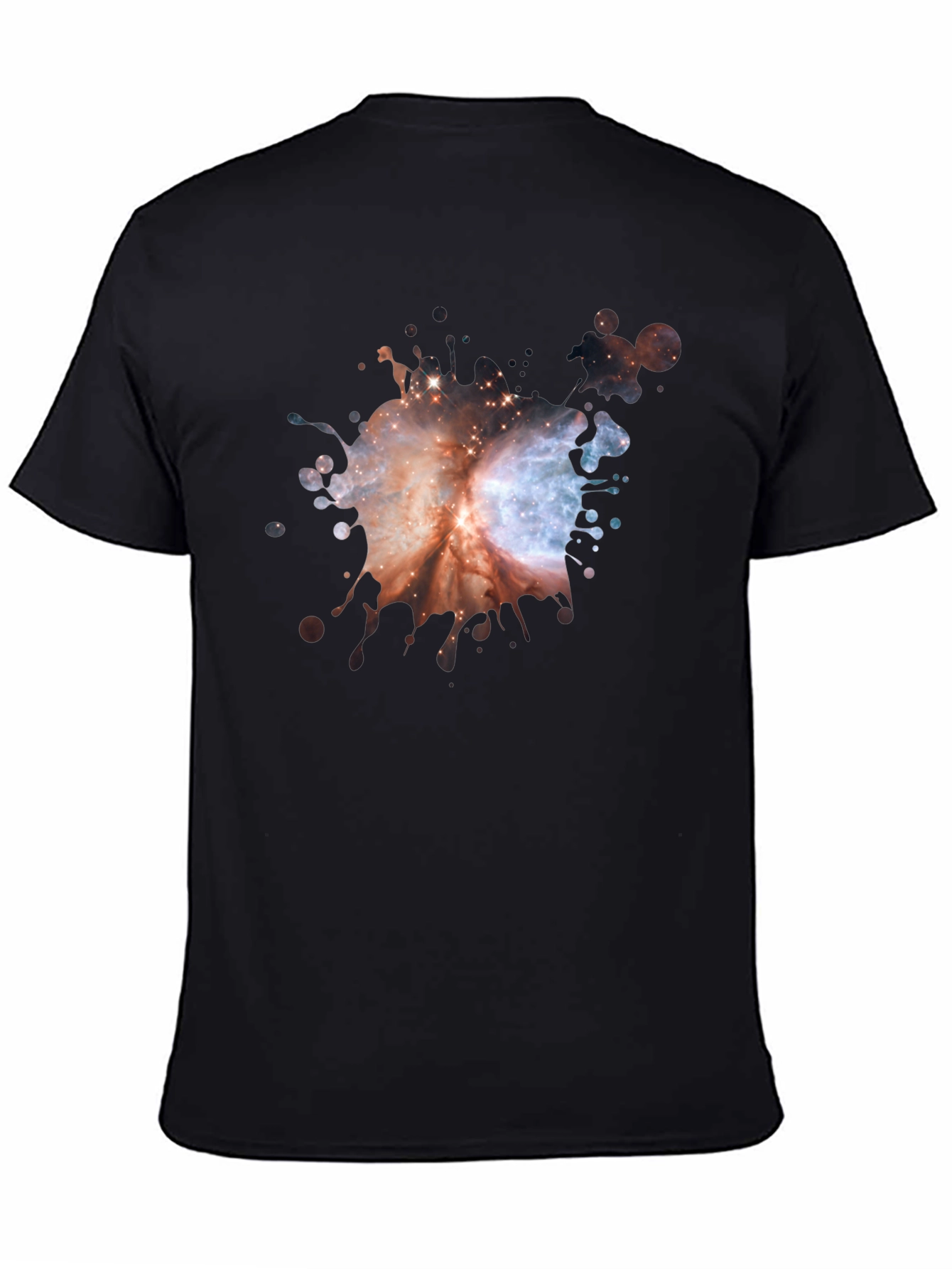 Galaxy Splash Black T-Shirt