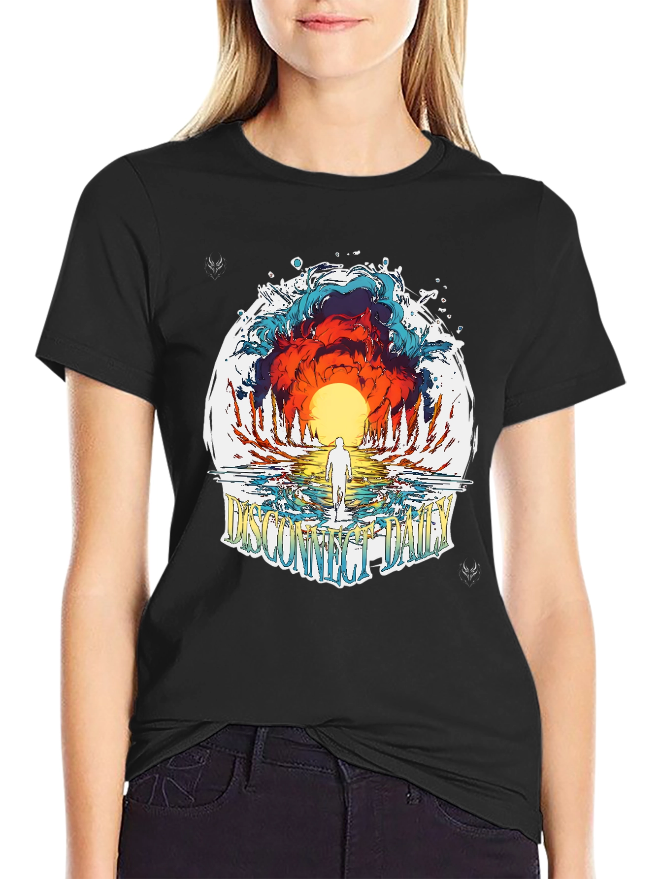 Disconnect Daily Graphic T-Shirt - Black
