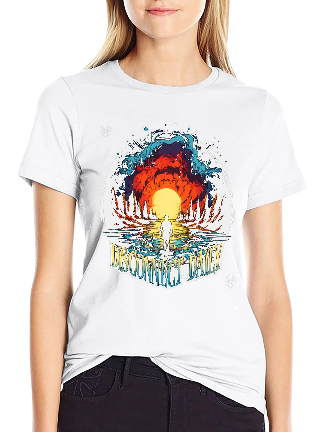 Disconnect Daily Graphic T-Shirt - Black