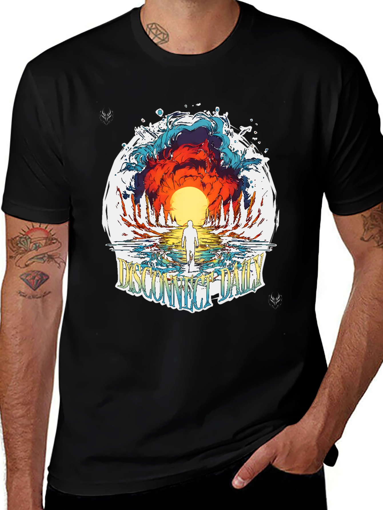 Disconnect Daily Graphic T-Shirt - Black