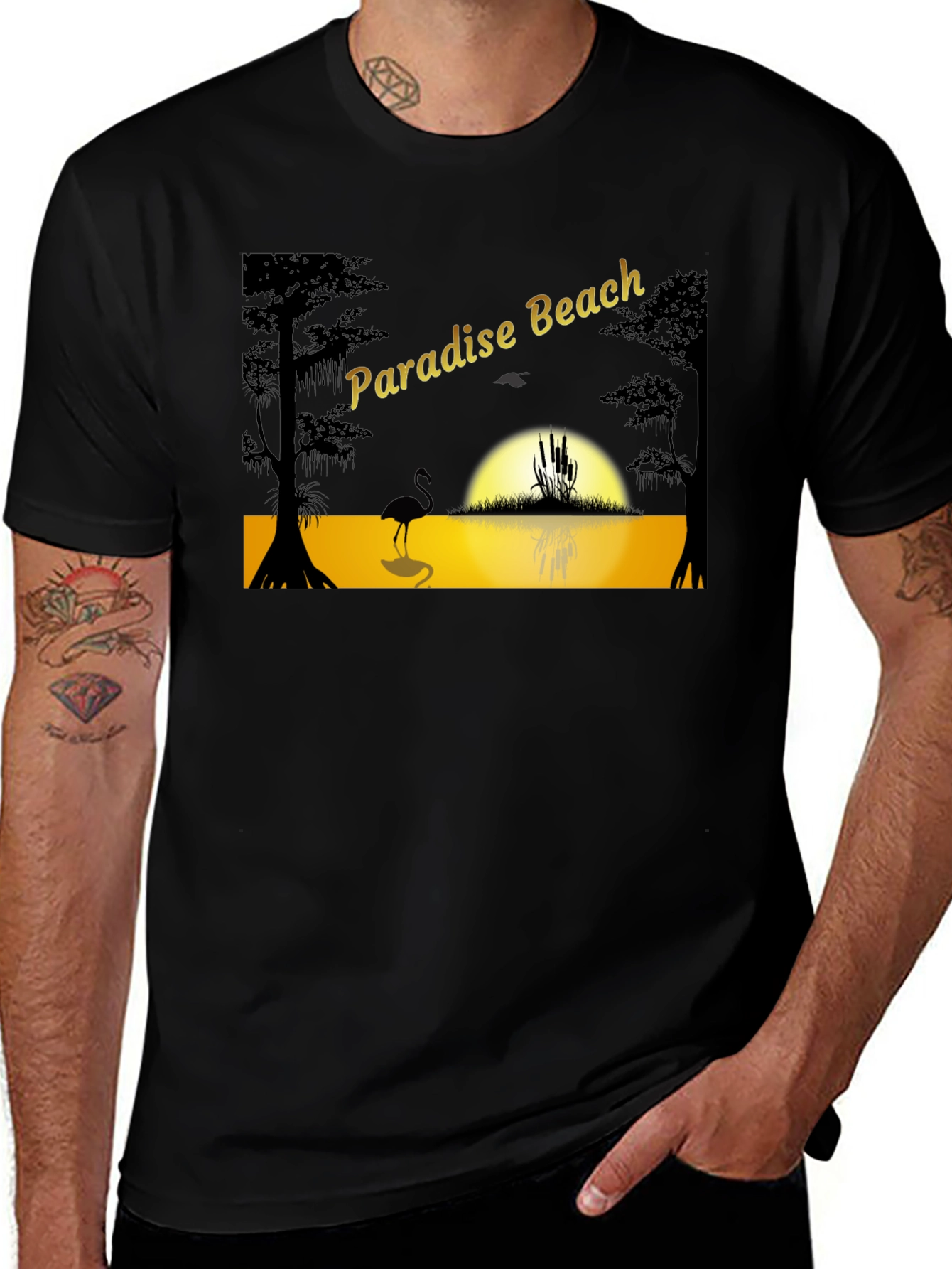 Paradise Beach Graphic T-Shirt