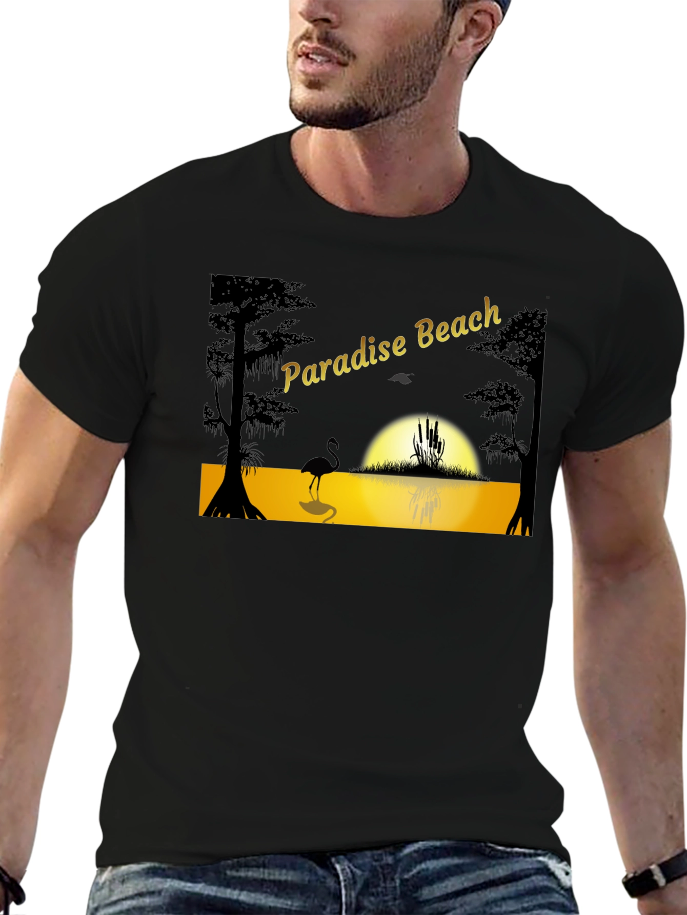 Paradise Beach Graphic T-Shirt