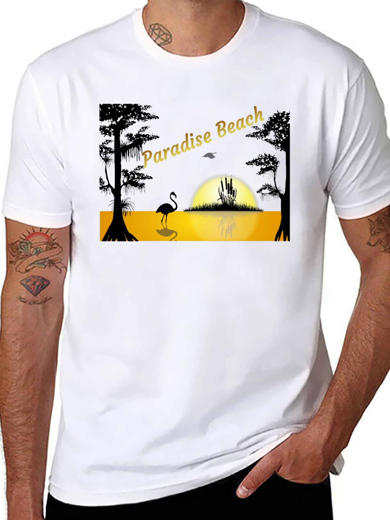 Paradise Beach Graphic T-Shirt