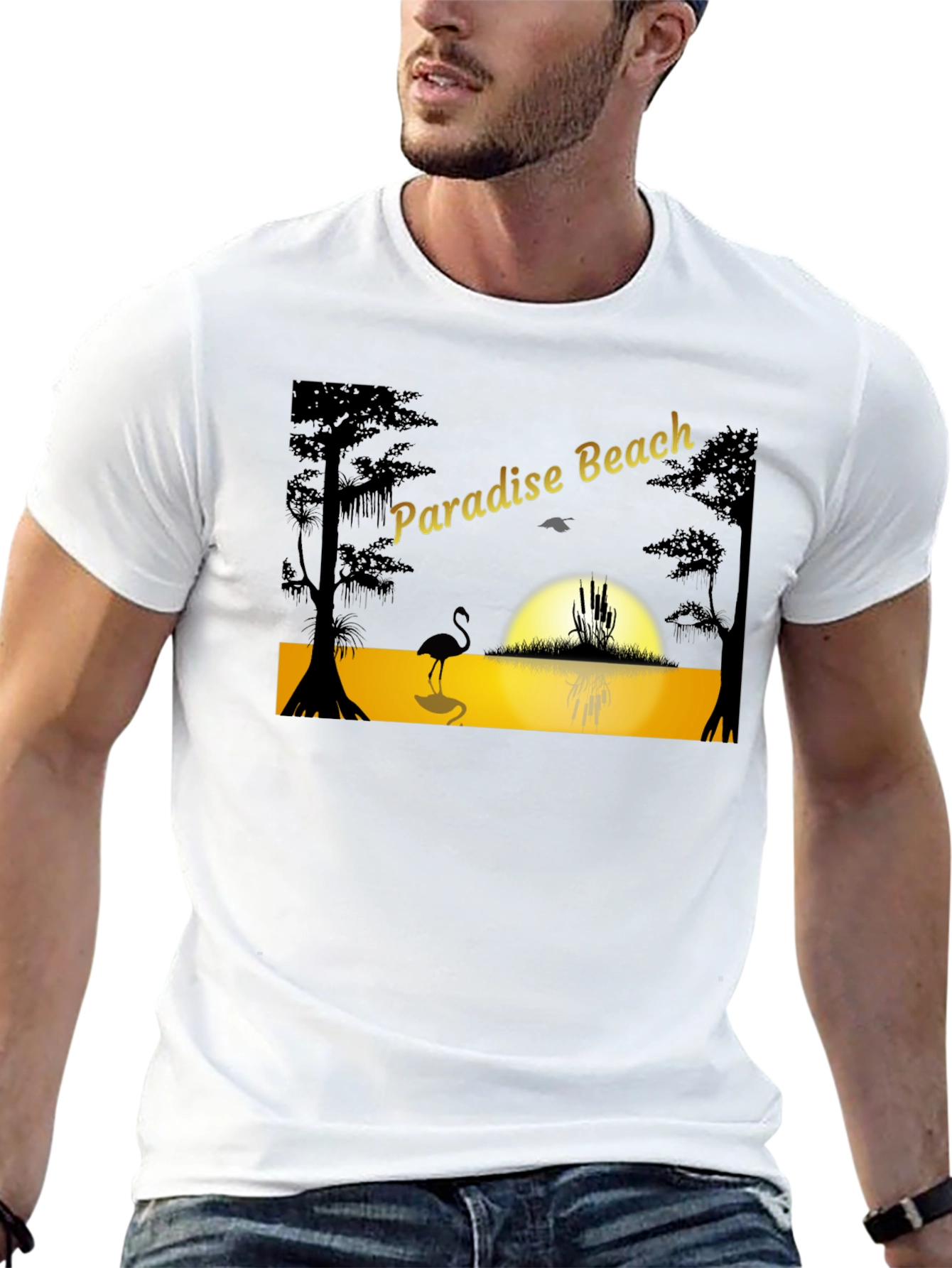 Paradise Beach Graphic T-Shirt