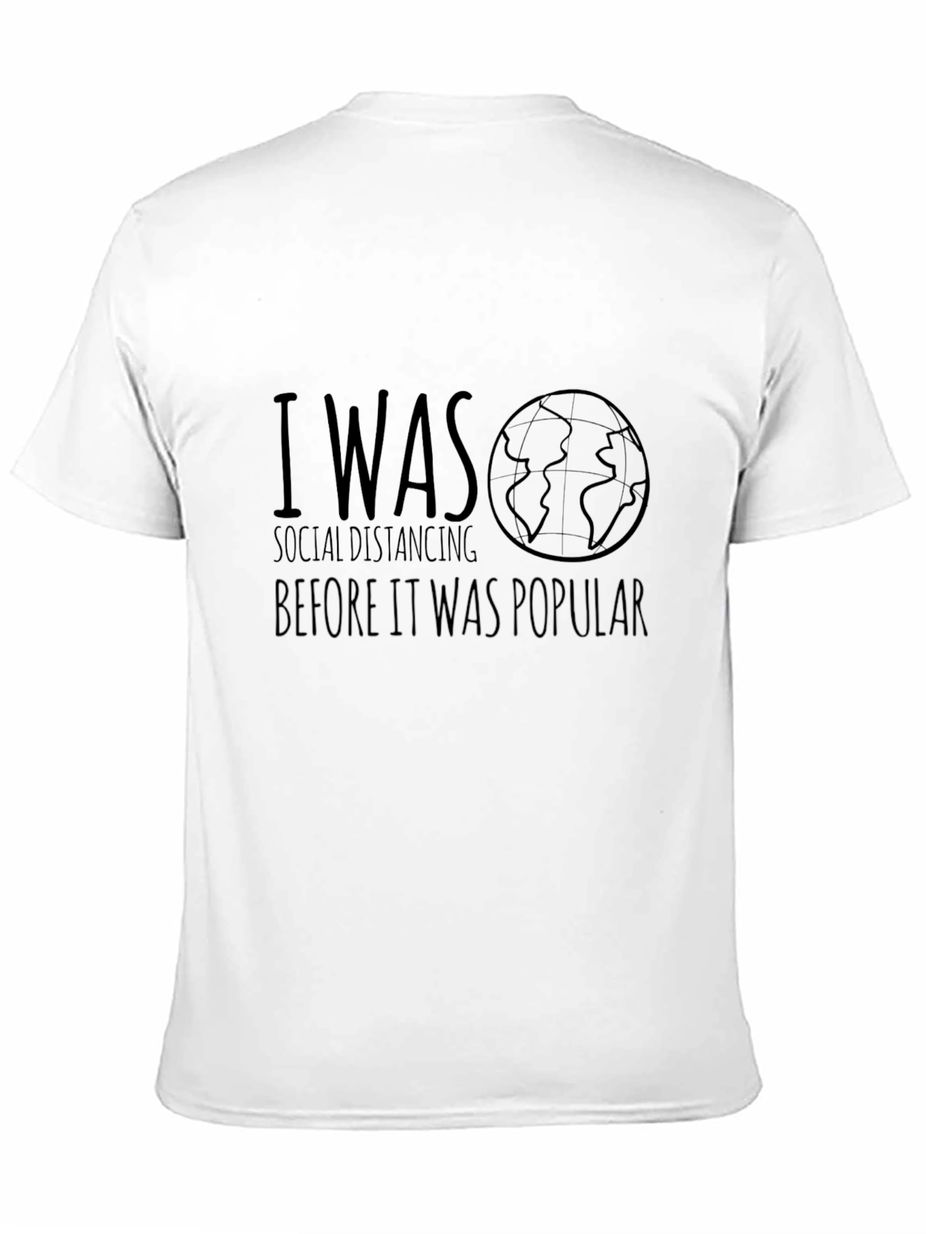 Social Distancing T-Shirt - Black Graphic Tee