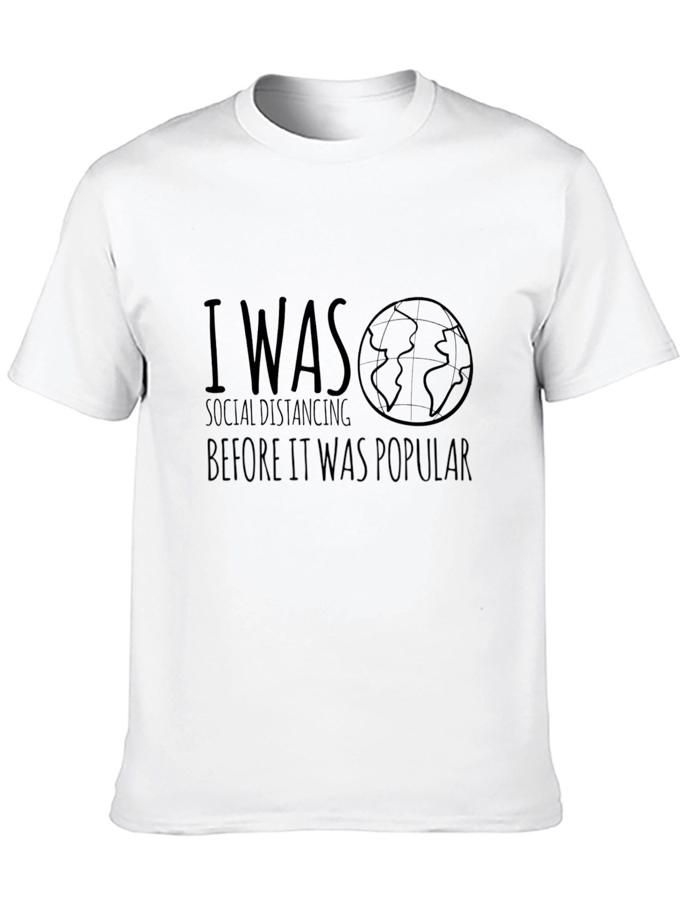 Social Distancing T-Shirt - Black Graphic Tee