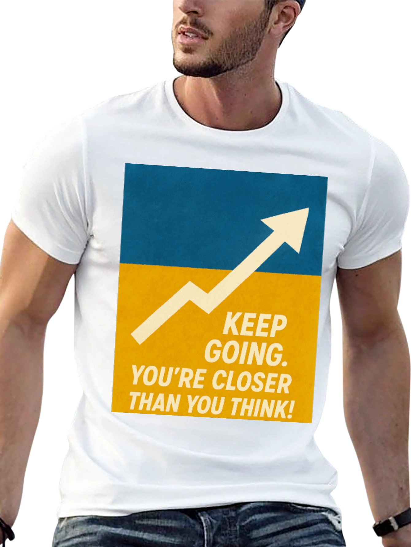 Motivational Graphic Tee - Keep Going!