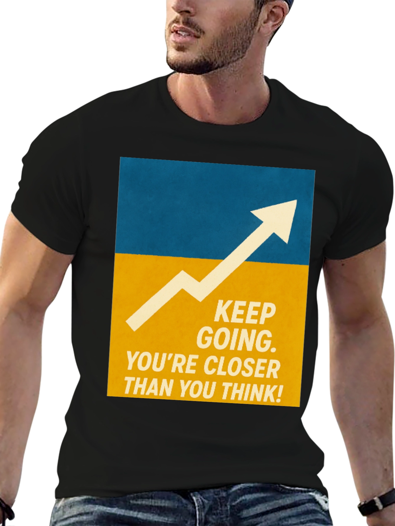 Motivational Graphic Tee - Keep Going!
