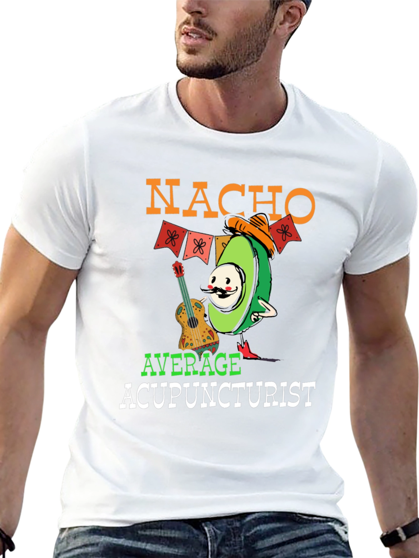 Nacho Average Acupuncturist T-Shirt Funny Avocado Tee