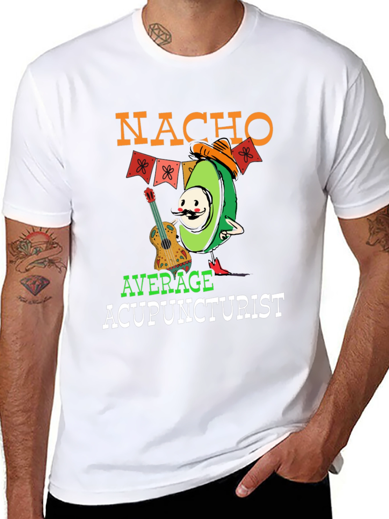 Nacho Average Acupuncturist T-Shirt Funny Avocado Tee