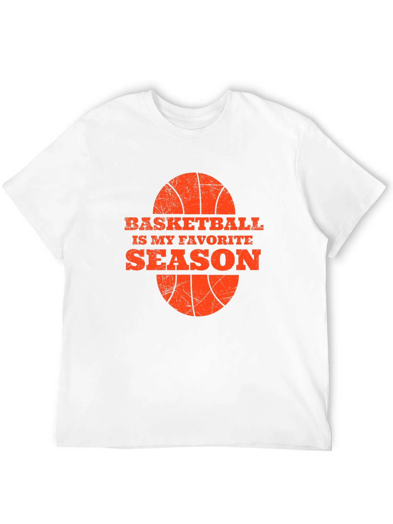 Basketball Season Favorite Tee - Black Graphic T-Shirt