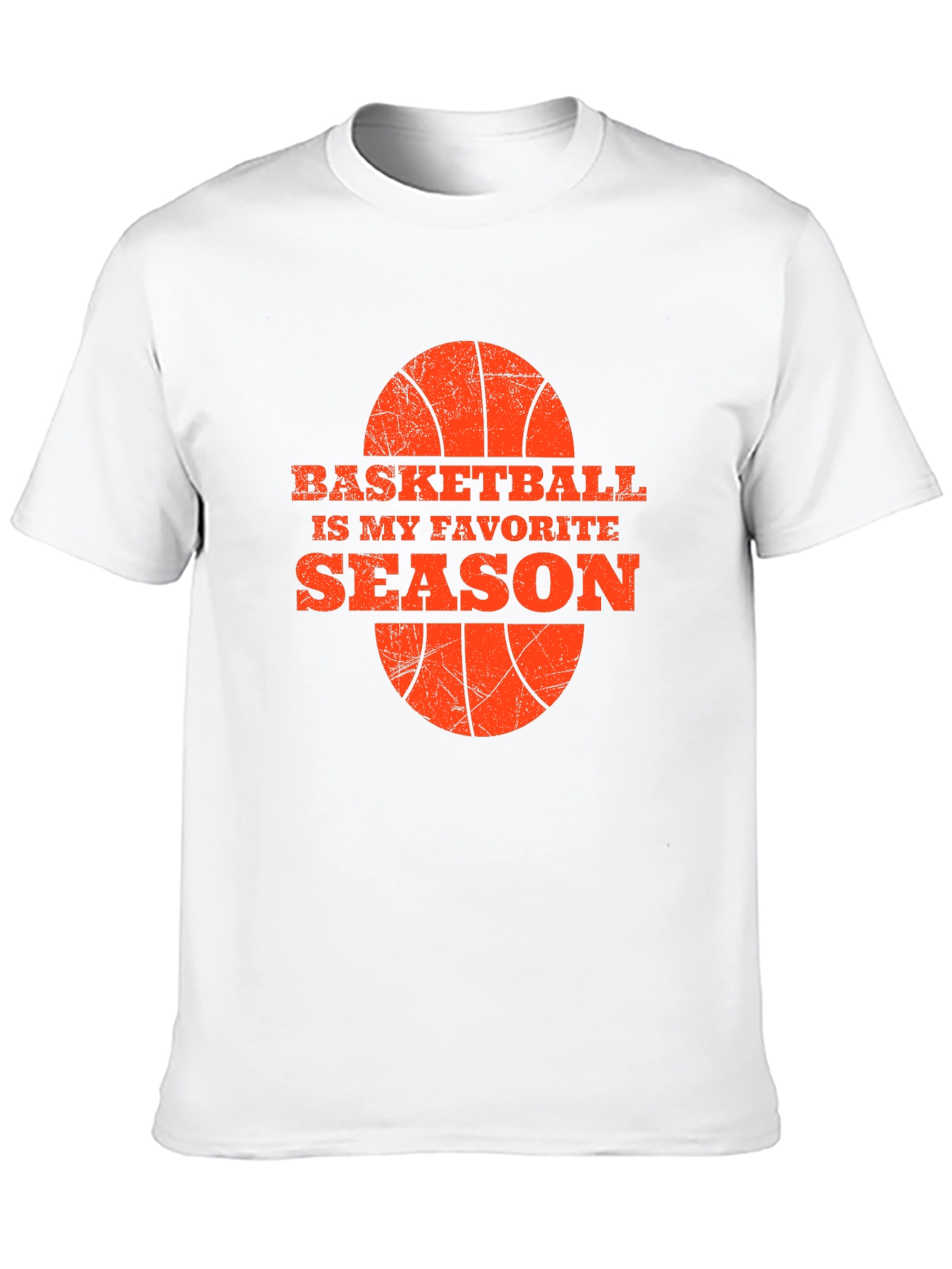 Basketball Season Favorite Tee - Black Graphic T-Shirt