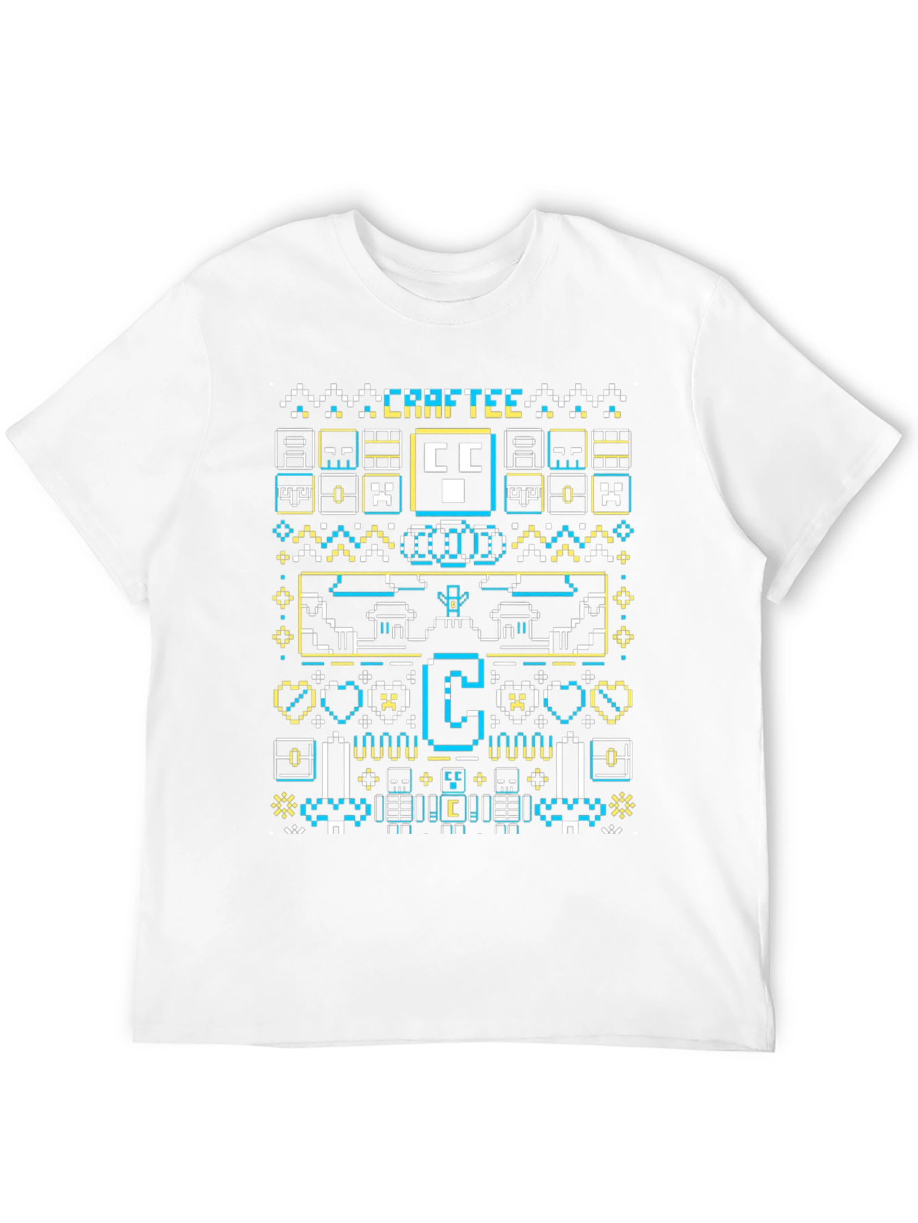 CRAFTEE Pixel Graphic Tee - Black