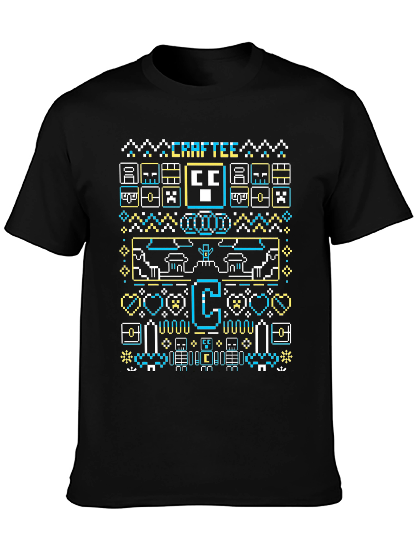 CRAFTEE Pixel Graphic Tee - Black