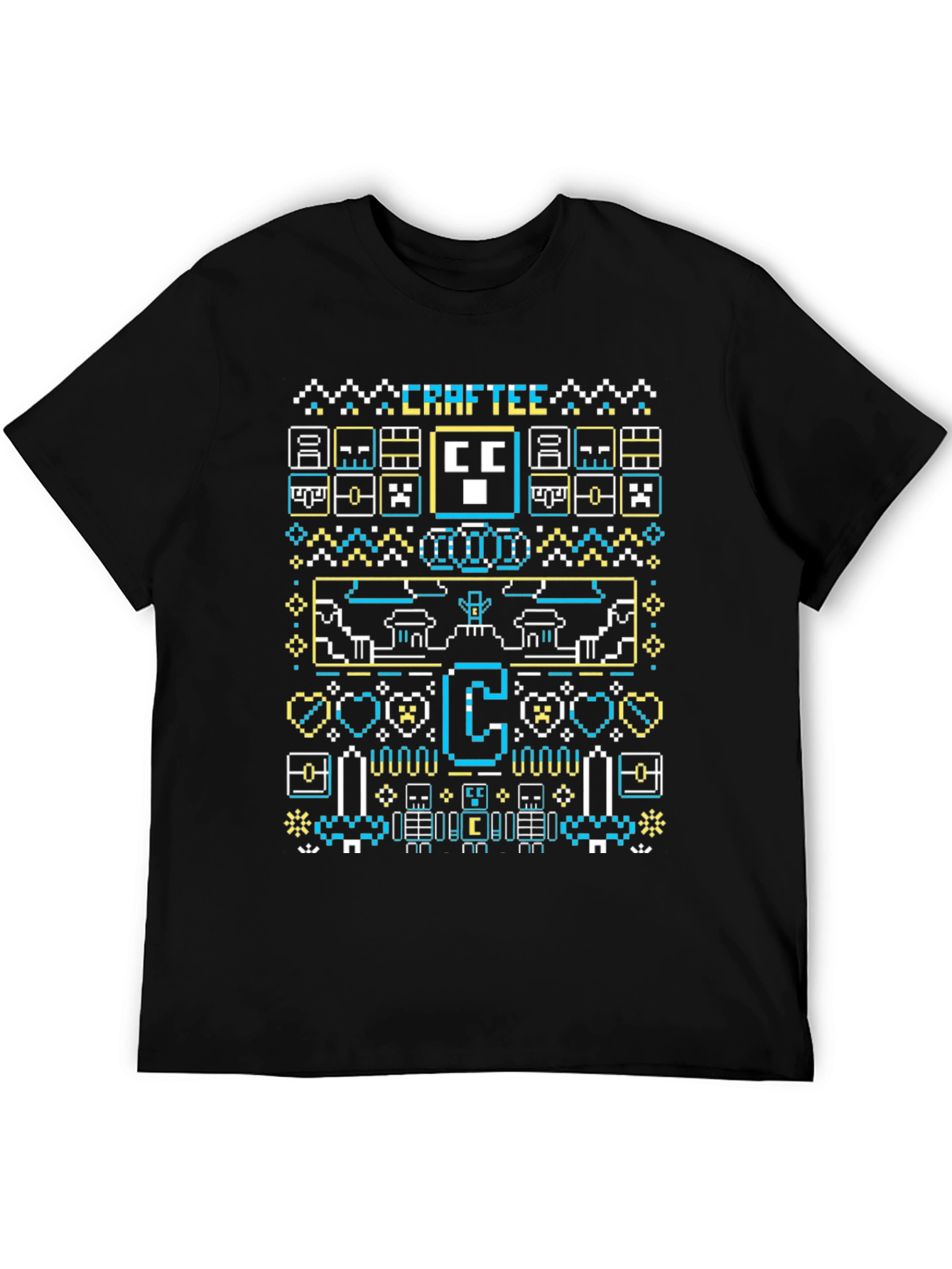 CRAFTEE Pixel Graphic Tee - Black