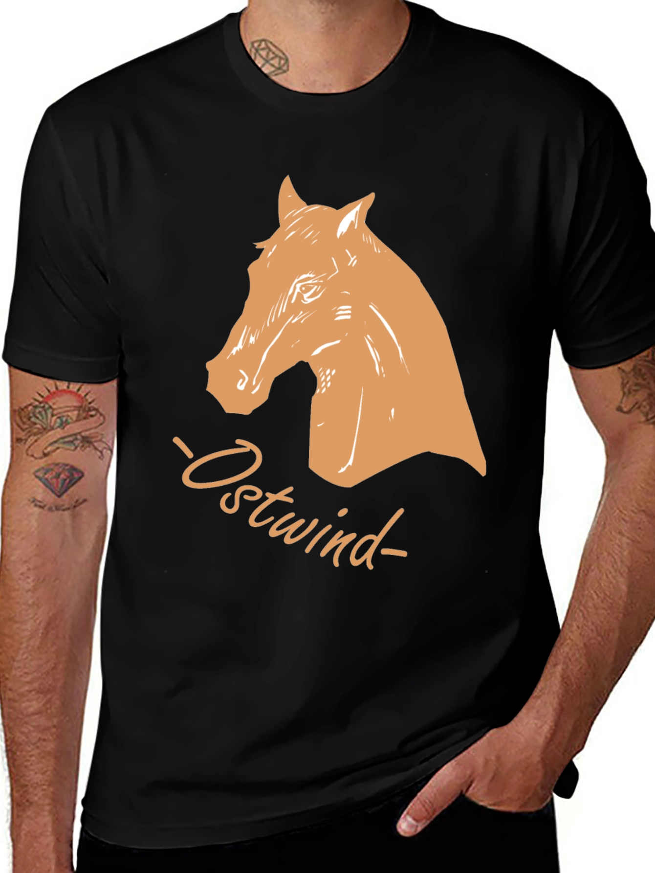 Ostwind Horse Graphic Black T-Shirt