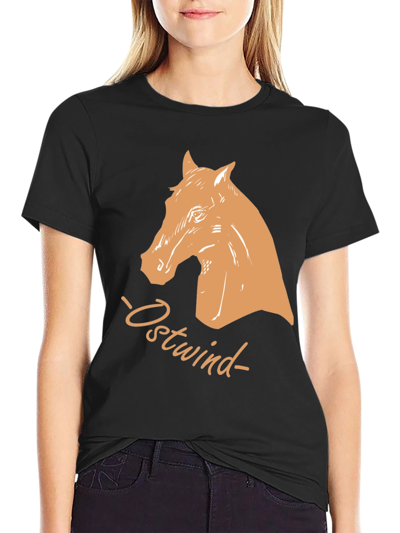 Ostwind Horse Graphic Black T-Shirt