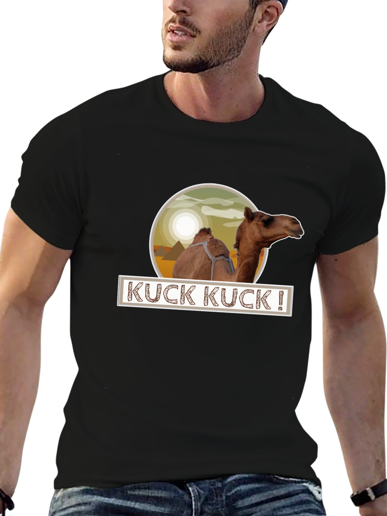 KUCK KUCK! Camel Graphic Tee