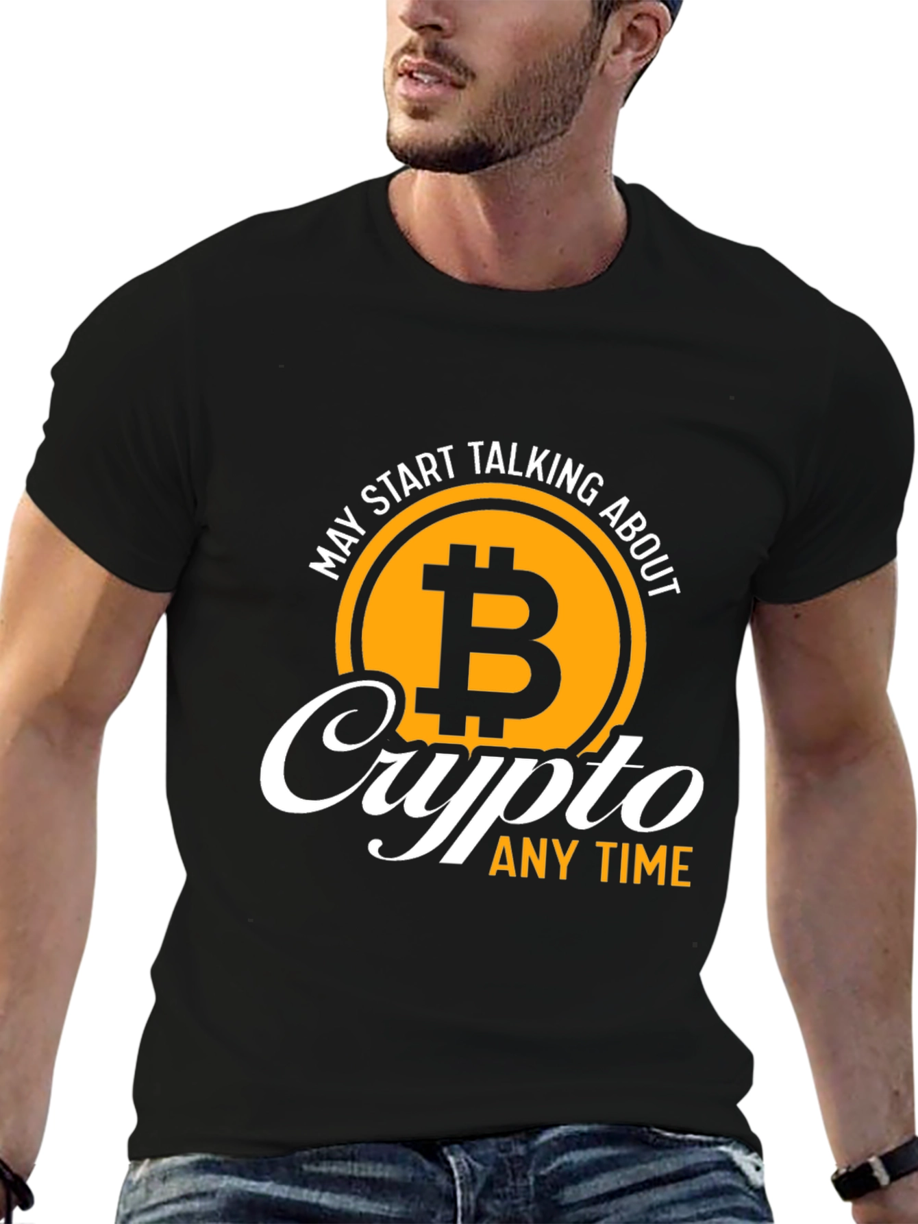 Crypto Bitcoin T-Shirt - Talk Crypto Anytime!