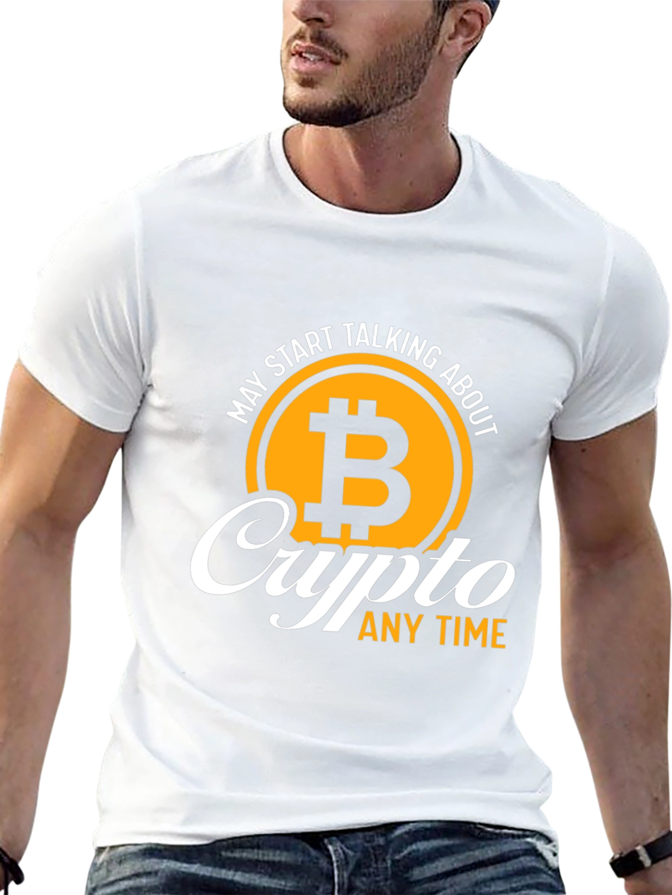 Crypto Bitcoin T-Shirt - Talk Crypto Anytime!