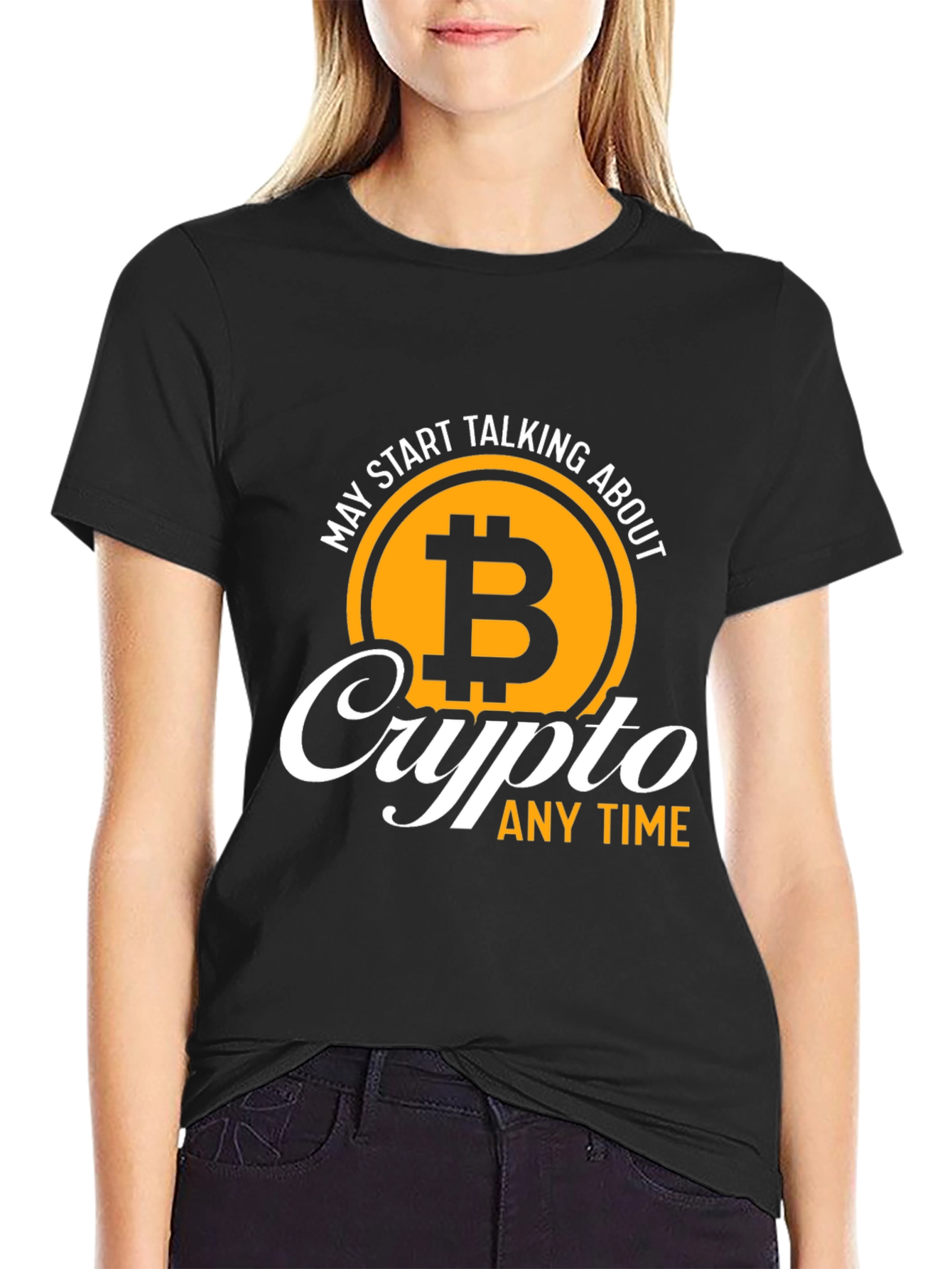 Crypto Bitcoin T-Shirt - Talk Crypto Anytime!