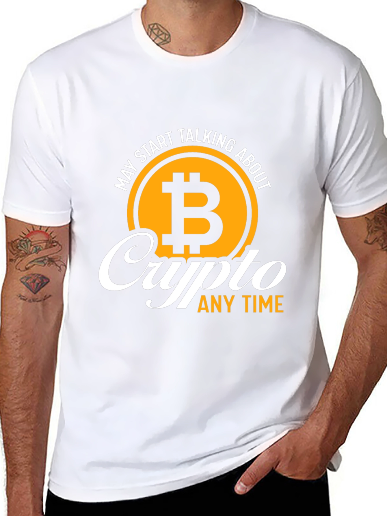 Crypto Bitcoin T-Shirt - Talk Crypto Anytime!