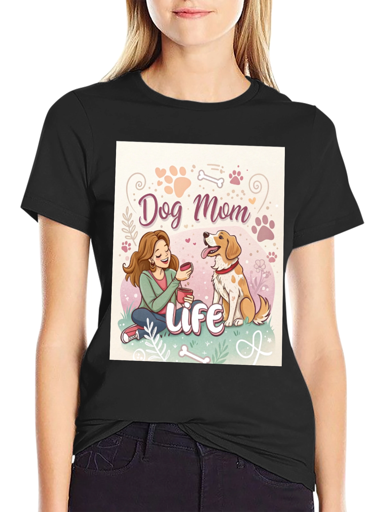 Dog Mom Life T-Shirt - Cute Pet Lover Tee