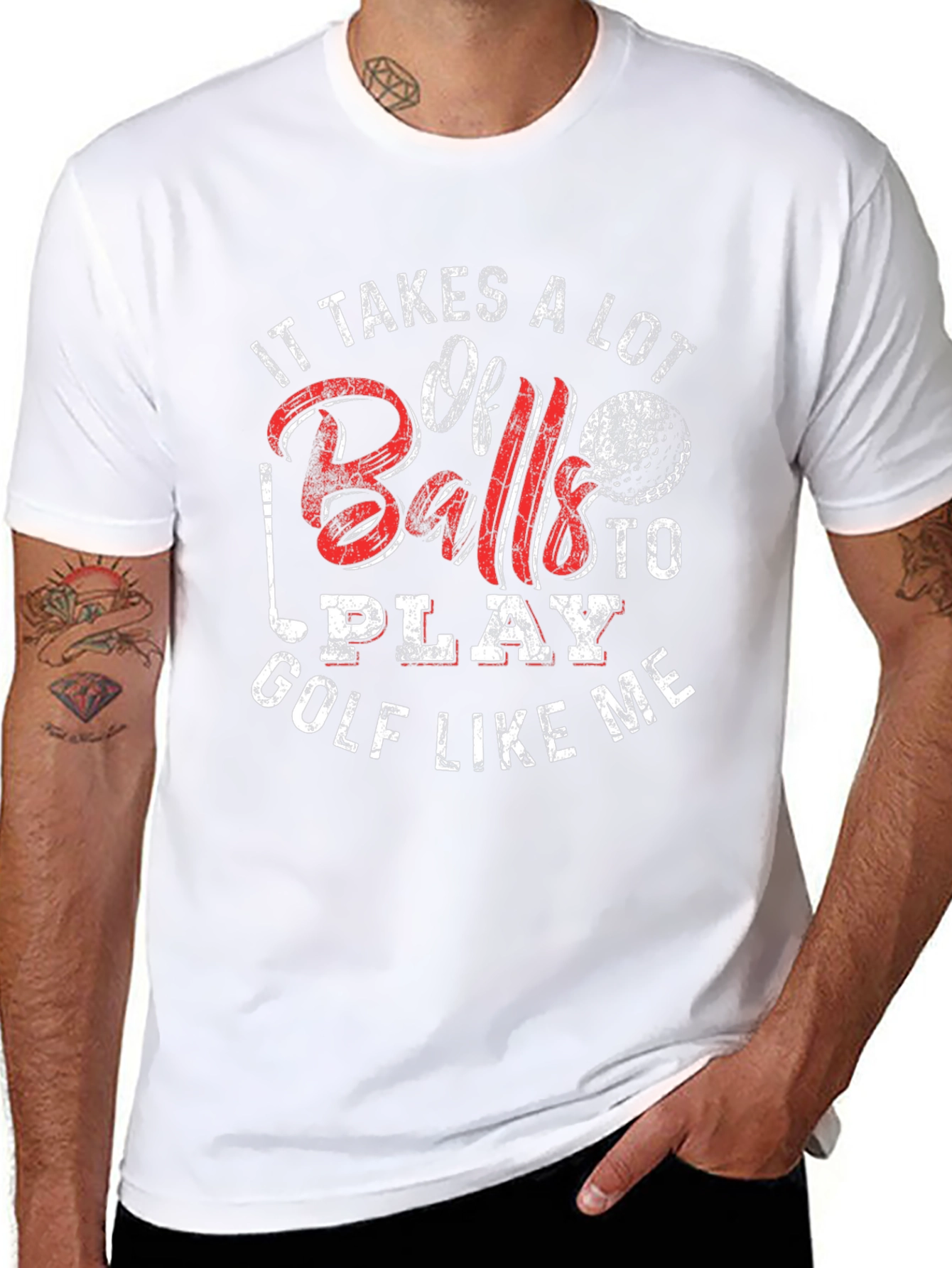 Golf Balls Funny Mens T-Shirt