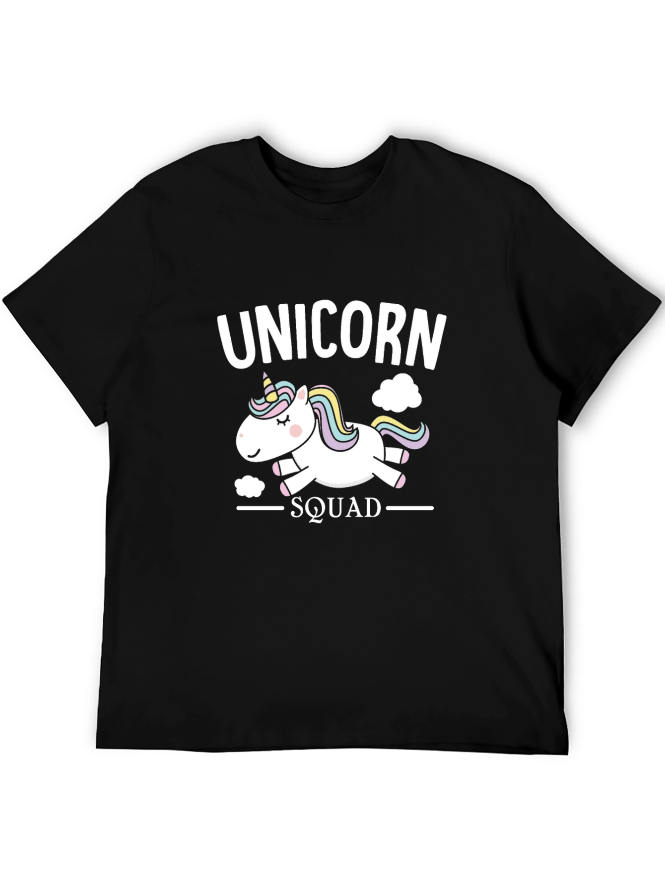 Unicorn Squad Black Graphic T-Shirt