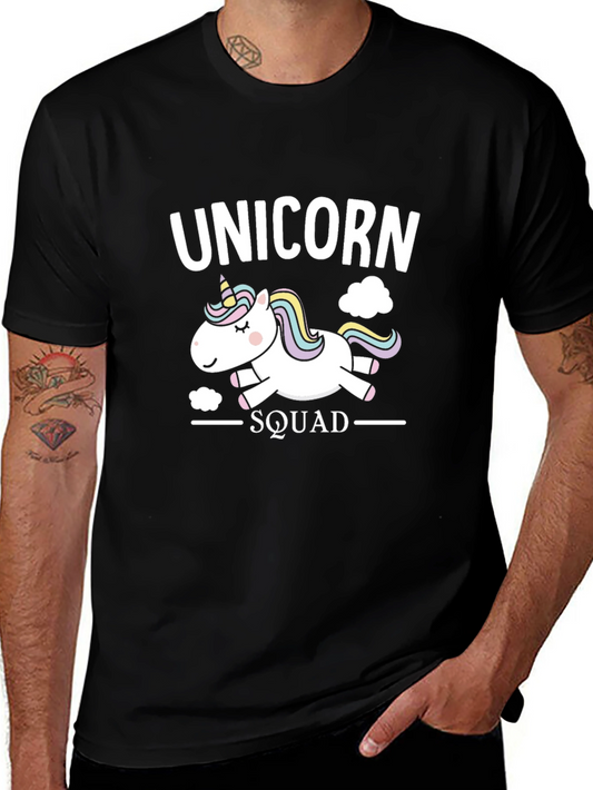 Unicorn Squad Black Graphic T-Shirt