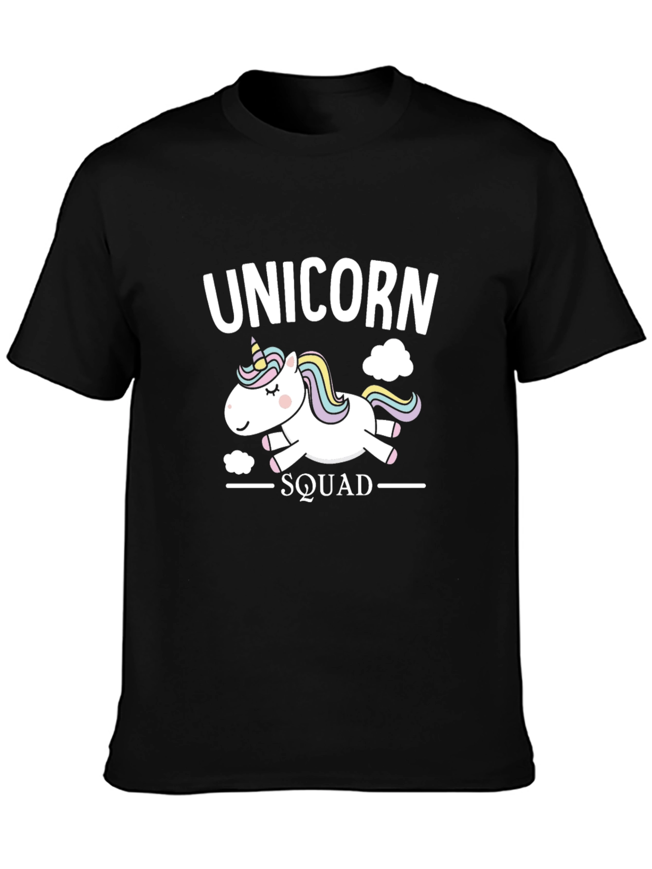 Unicorn Squad Black Graphic T-Shirt