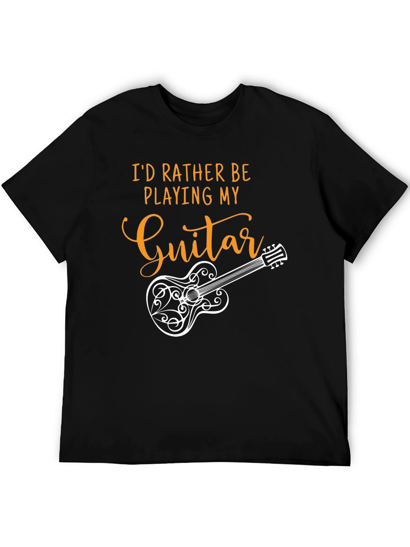 Guitar Player Black T-Shirt
