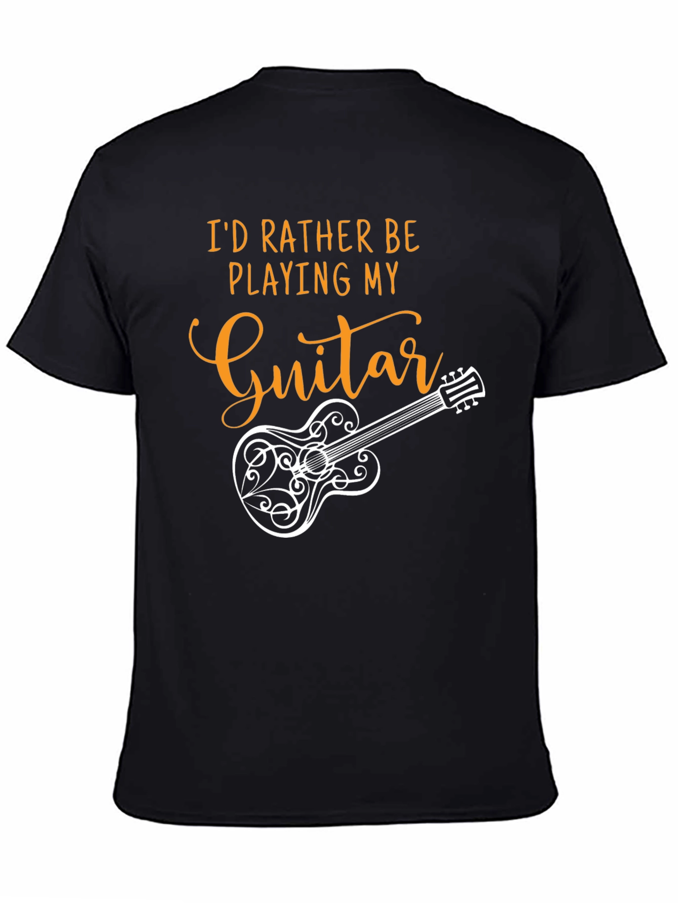 Guitar Player Black T-Shirt