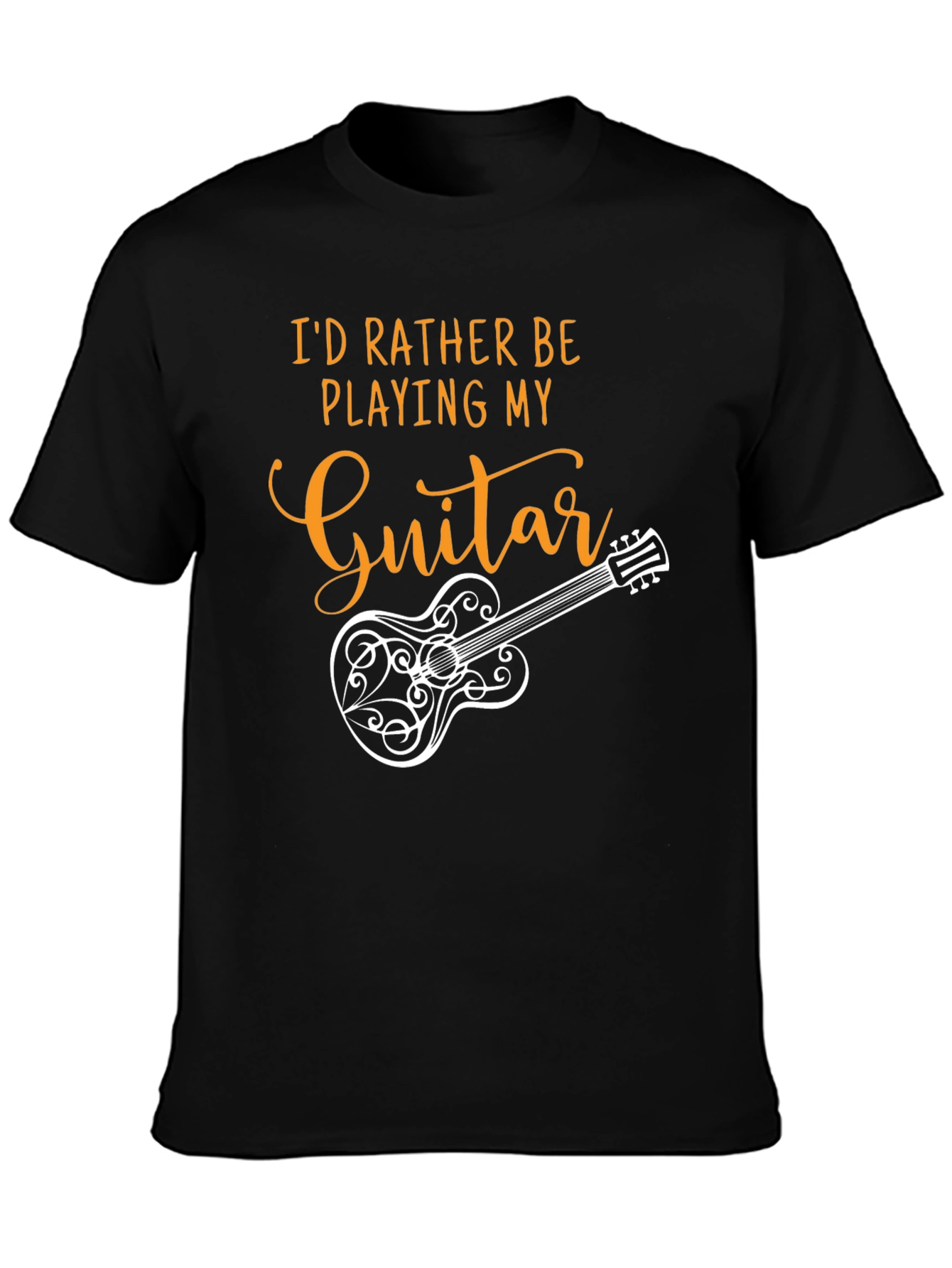 Guitar Player Black T-Shirt