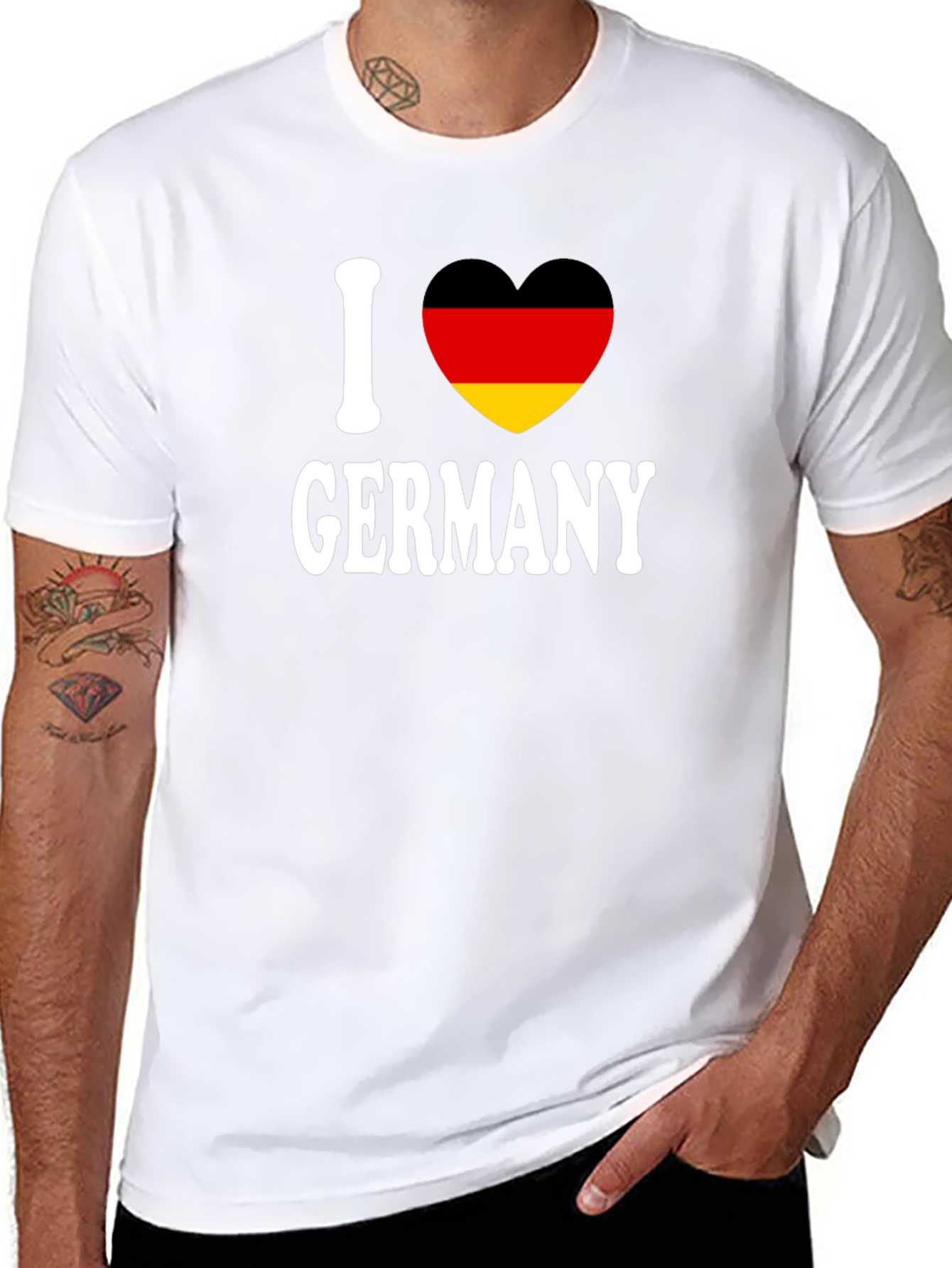 I Heart Germany T-Shirt - Black