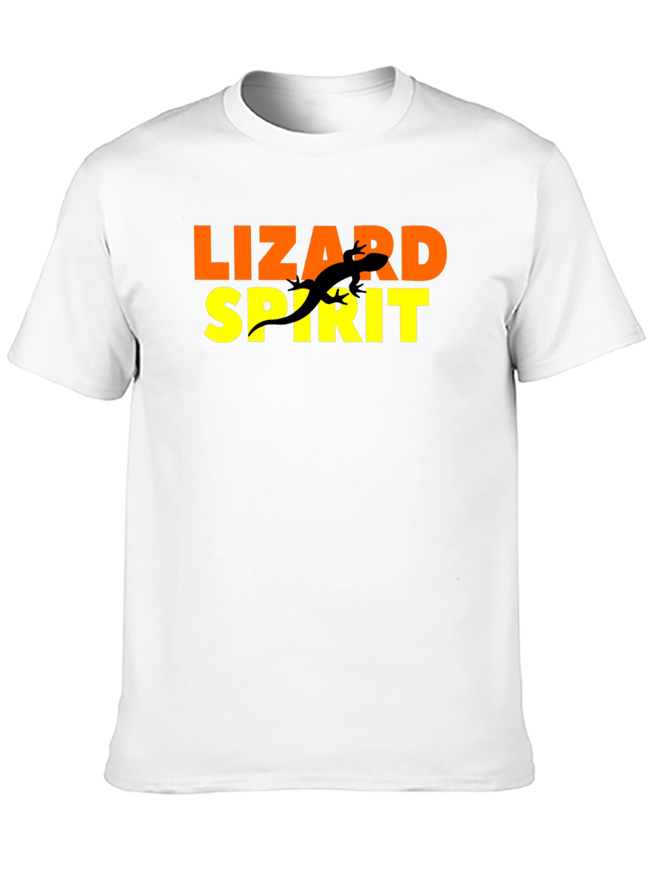 Lizard Spirit Graphic Tee - Black Cotton
