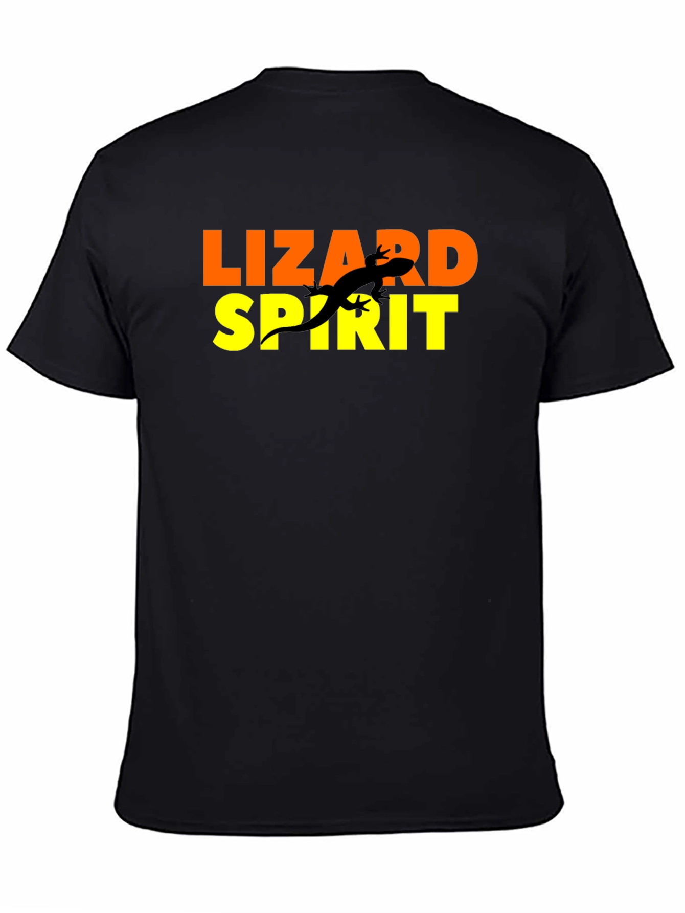 Lizard Spirit Graphic Tee - Black Cotton