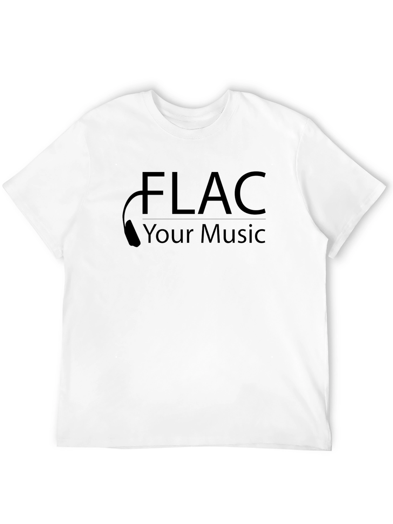 FLAC Your Music Black Tee - High Quality
