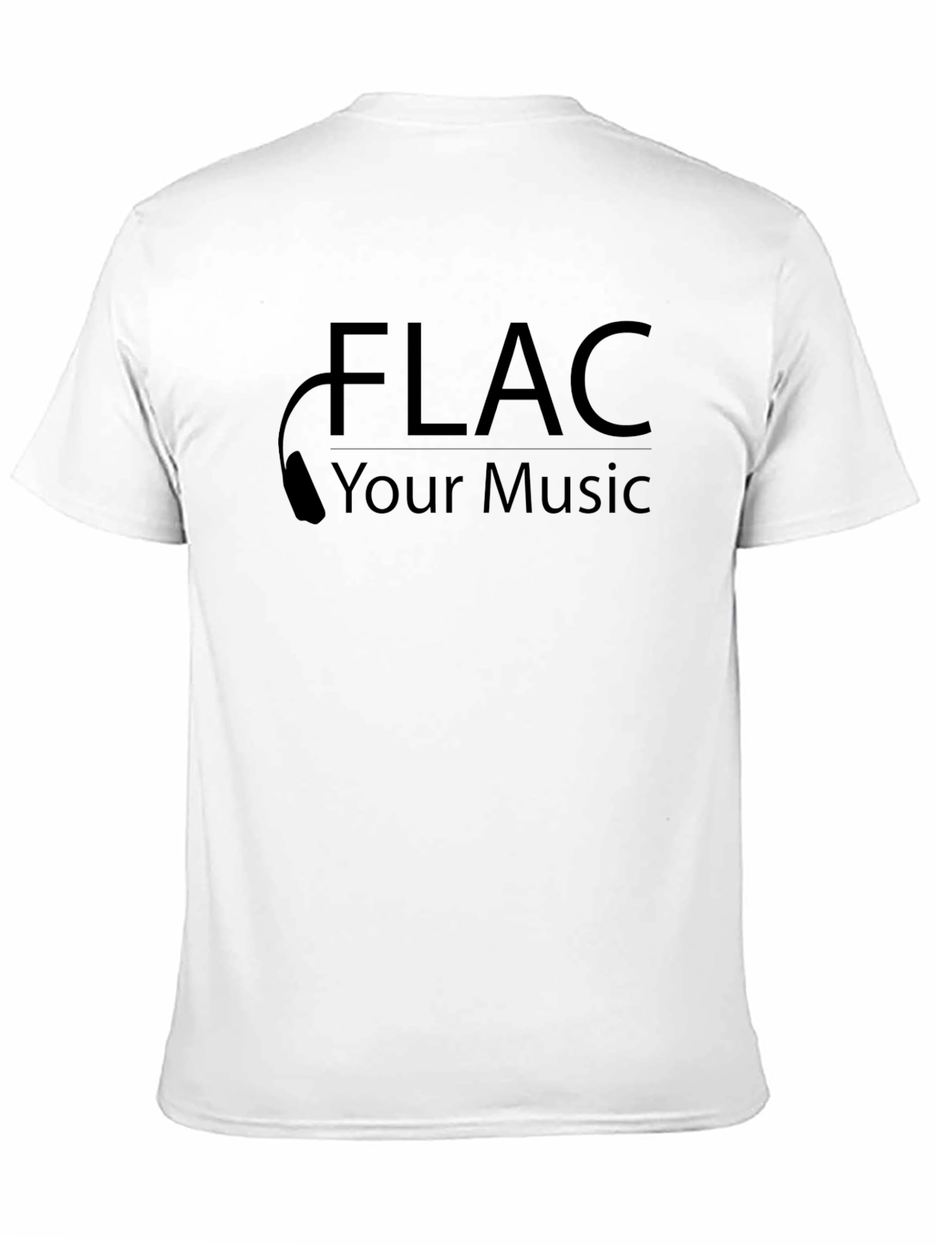FLAC Your Music Black Tee - High Quality