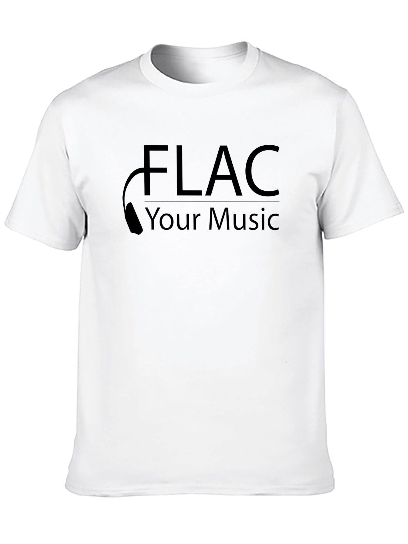 FLAC Your Music Black Tee - High Quality