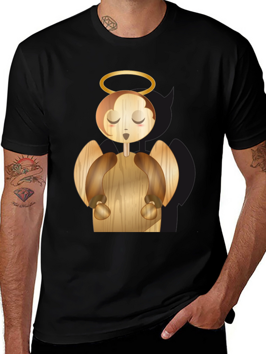 Angel Graphic Black T-Shirt
