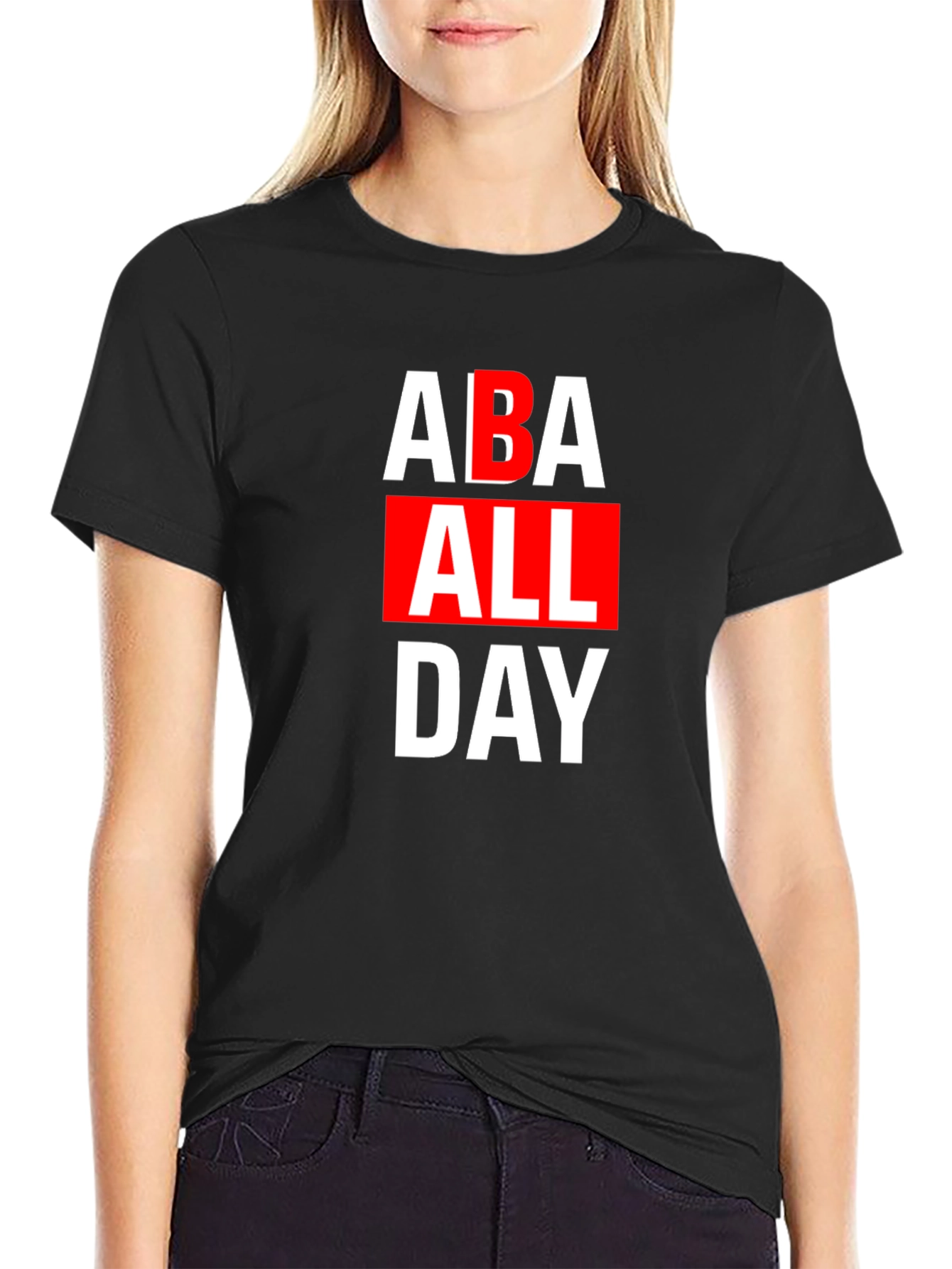 ABA All Day Black T-Shirt