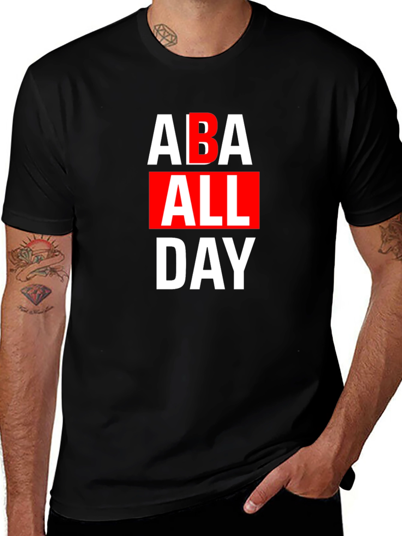 ABA All Day Black T-Shirt