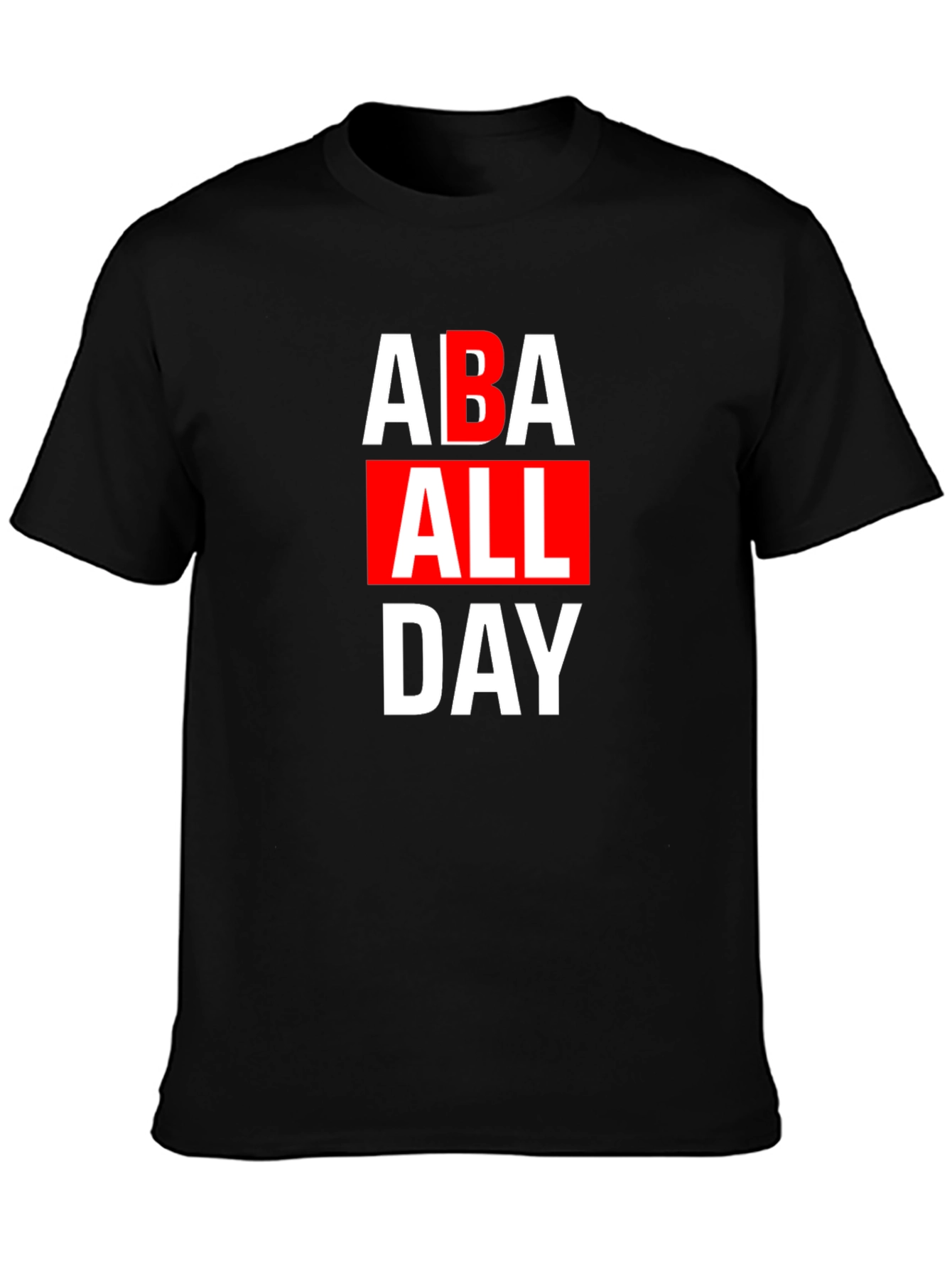 ABA All Day Black T-Shirt