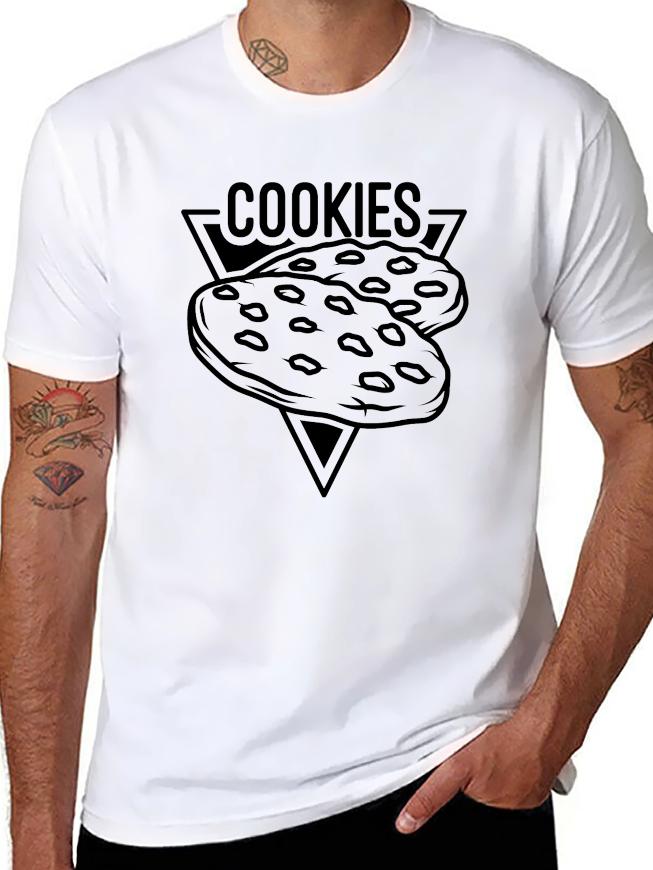 Cookies Graphic Black T-Shirt - Foodie Fashion