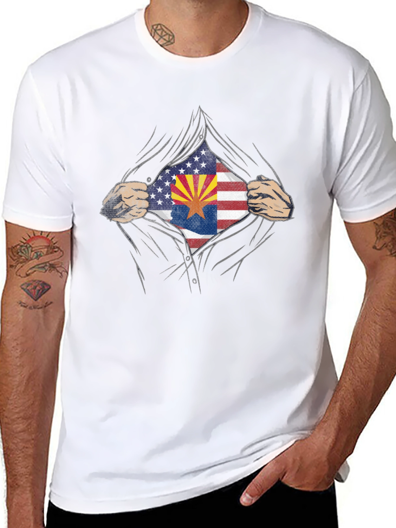 Arizona USA Flag Graphic Tee