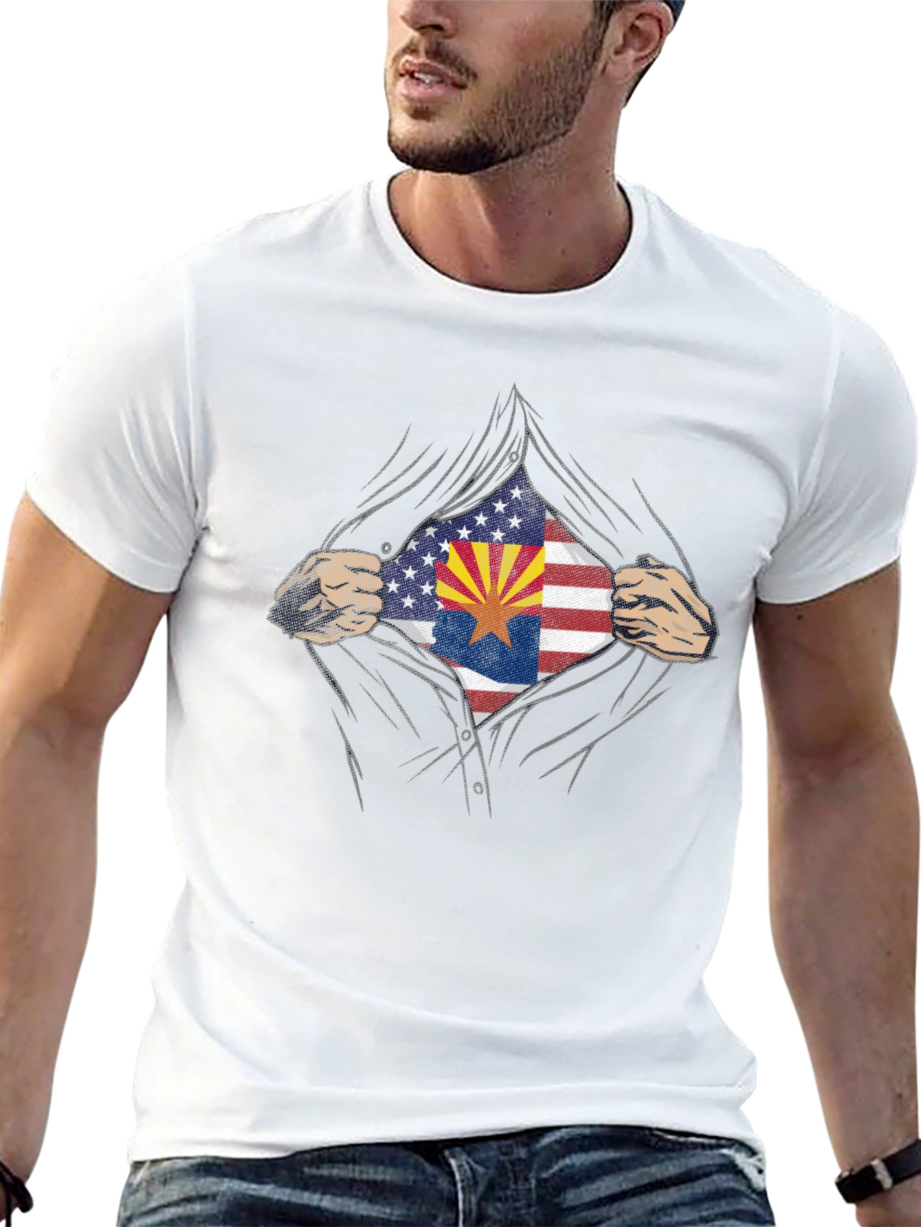 Arizona USA Flag Graphic Tee